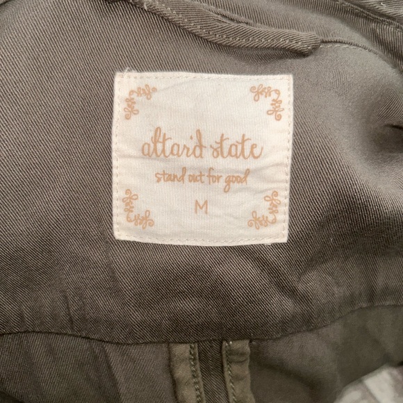 Altar’d State Olive/Army Green Drape Front Jacket Size M Fall Layer - Picture 3 of 4